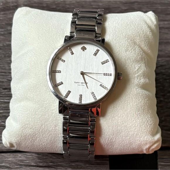 NEW Kate Spade NY Women\'s Stainless Steel Silver Crystal Watch Live Colorfully main image 4
